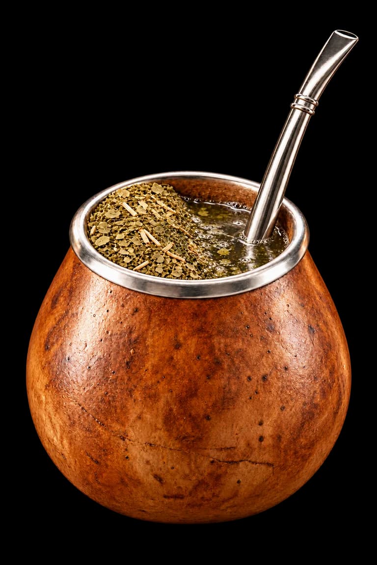 Il mate pronto, con acqua calda, vapore e bombilla.